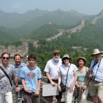 At the Great Wall of China during the COSPAR meeting July 17-22, 2006 in Beijing. From Left to right: Stan Solomon, Mihaly Horanyi, Balazs Horanyi, Larry Esposito, Diane McKnight, Helen and Marty Goldman.