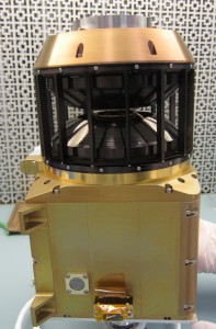 The SWIA instrument measures the solar wind and ion density and velocity in the magnetosheath of Mars. (Courtesy UCB/SSL)