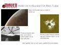 MAVEN mission to Mars