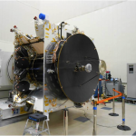 MAVEN Spacecraft with High Gain Antenna integrated