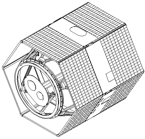 CAD Diagram of the Spacecraft Structure