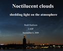 Noctilucent Cloud on the Edge of Space – Shedding Light on the Atmosphere