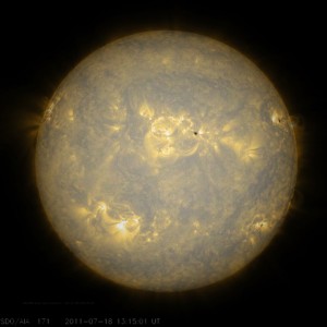 Sun spots and space weather