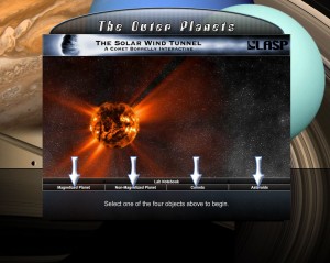 Outer Planets: Solar Wind Tunnel
