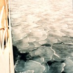 Frozen arctic waters