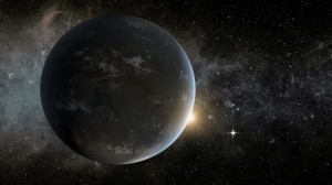 The LASP-operated Kepler mission has added five new exoplanets to its growing collection of discoveries, including the mission's smallest habitable zone planet, Kepler-62f, depicted here. (Artist’s concept courtesy NASA Ames/JPL-Caltech)