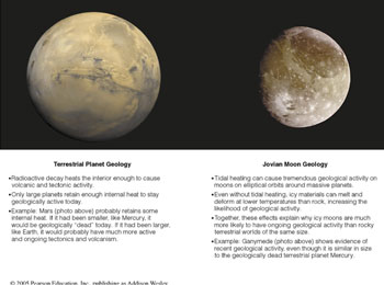 Planet Geology vs. Moon Geology