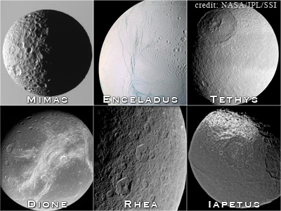 Saturn's medium-size moons