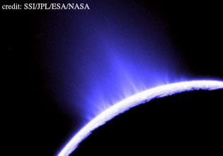 Enceladus' ice geysers