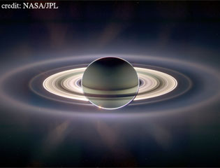 Saturn's majestic rings