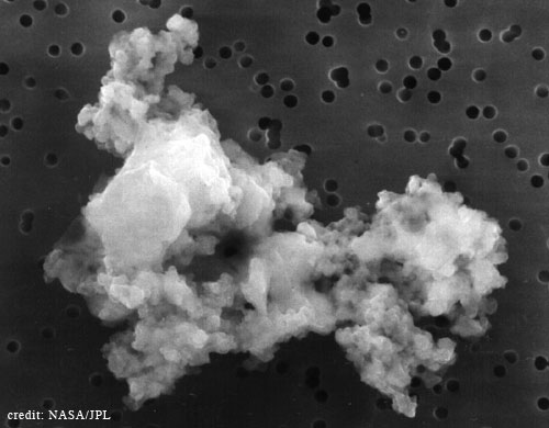An interplanetary dust particle collected from Earth's stratosphere