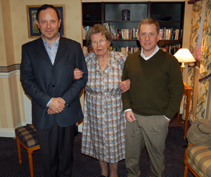 Picture here are SDC Principal Investigator Mihály Horányi, Venetia Burney, and New Horizons Principal Investigator Alan Stern. Burney passed away in 2009. (Courtesy LASP)