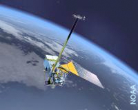 Artist's rendition of NPOESS satellite. Image:NOAA