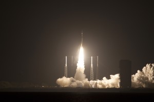 The United Launch Alliance Atlas V rocket with NASA’s Magnetospheric Multiscale (MMS) spacecraft onboard successfully launches from the Cape Canaveral Air Force Station Space Launch Complex 41, Thursday, March 12, 2015. (Courtesy NASA)