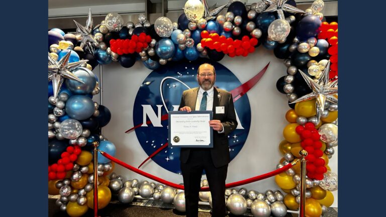 Tom Woods received the prestigious 2023 NASA Outstanding Public Leadership Medal. Credit: LASP