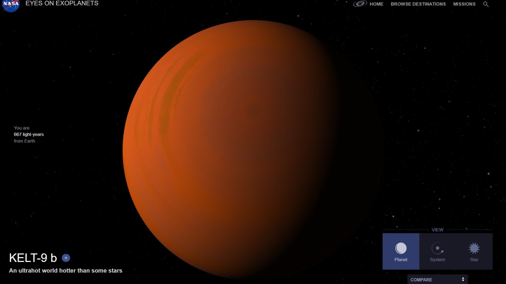 Exoplanet_KELT-9b. Credit: NASA
